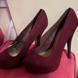 Burgundy heels